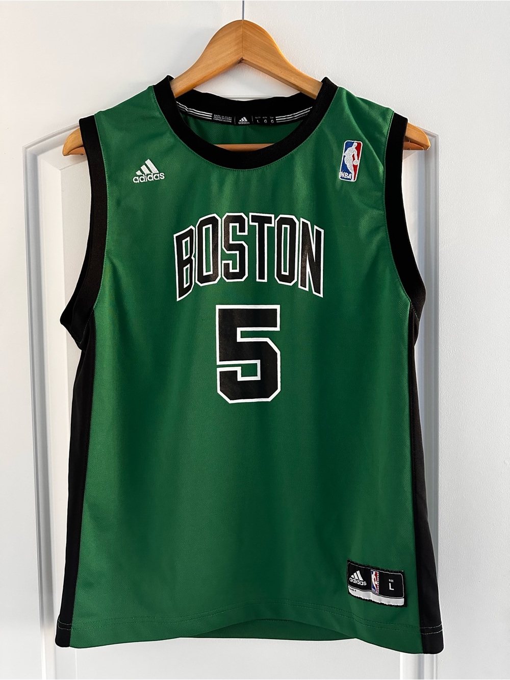 adidas Green NBA Team Jersey with Black Trim